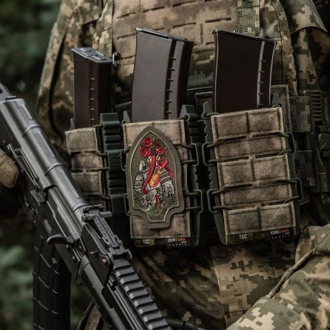 M-TAC Naszywka na rzep Motanka Haftowana Ranger Green