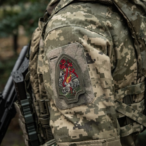 M-TAC Naszywka na rzep Motanka Haftowana Ranger Green