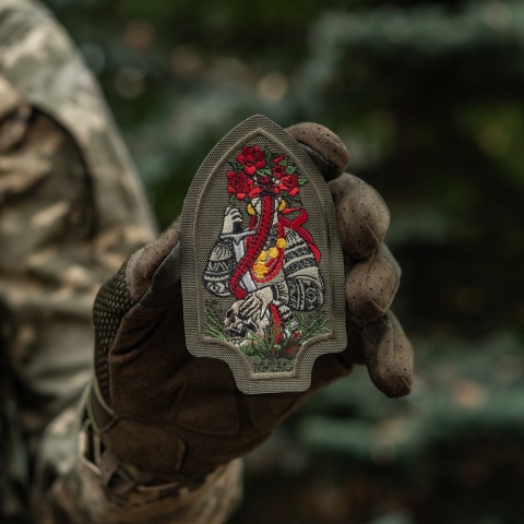 M-TAC Naszywka na rzep Motanka Haftowana Ranger Green