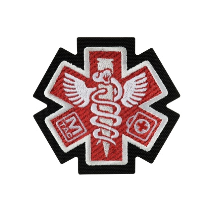 M-TAC Naszywka na rzep Paramedic Haftowana Black