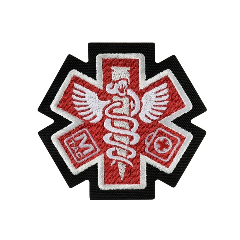 M-TAC Naszywka na rzep Paramedic Haftowana Black