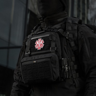M-TAC Naszywka na rzep Paramedic Haftowana Black