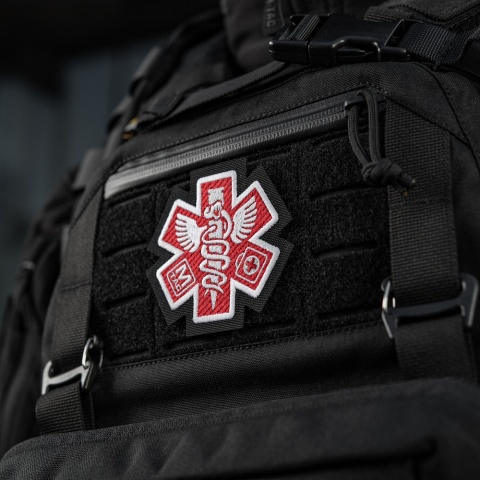 M-TAC Naszywka na rzep Paramedic Haftowana Black