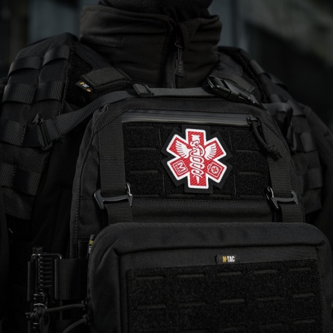 M-TAC Naszywka na rzep Paramedic Haftowana Black