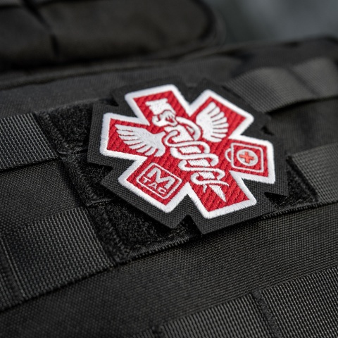 M-TAC Naszywka na rzep Paramedic Haftowana Black