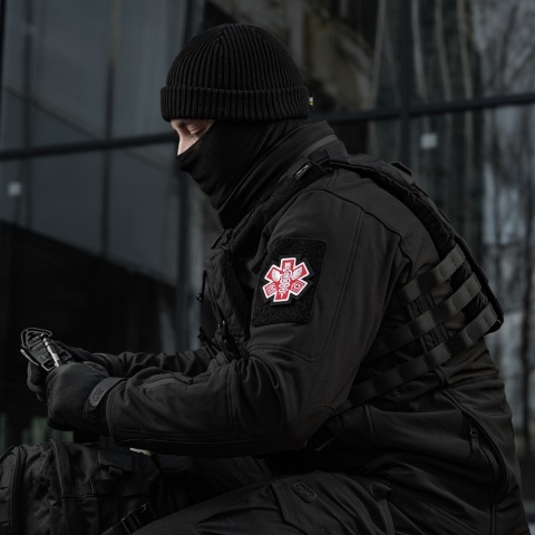 M-TAC Naszywka na rzep Paramedic Haftowana Black