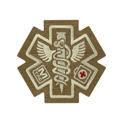 M-TAC Naszywka na rzep Paramedic Haftowana Coyote