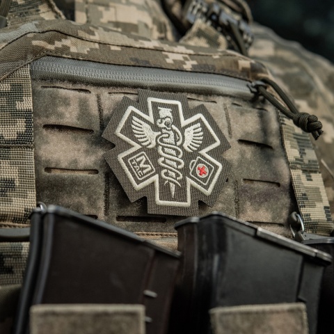 M-TAC Naszywka na rzep Paramedic Haftowana Ranger Green