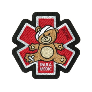 M-TAC Naszywka na rzep Paramedic Miś Haftowana Bronze/Black