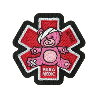 M-TAC Naszywka na rzep Paramedic Miś Haftowana Pink/Black