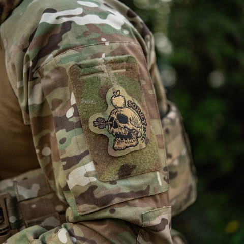 M-TAC Naszywka na rzep SORRY Haftowana MultiCam® Coyote