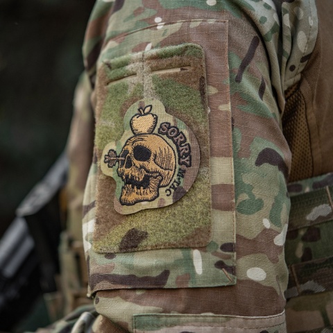 M-TAC Naszywka na rzep SORRY Haftowana MultiCam® Coyote