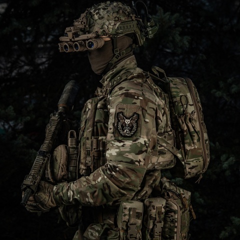 M-TAC Naszywka na rzep Sowa Haftowana Black