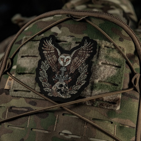 M-TAC Naszywka na rzep Sowa Haftowana Black