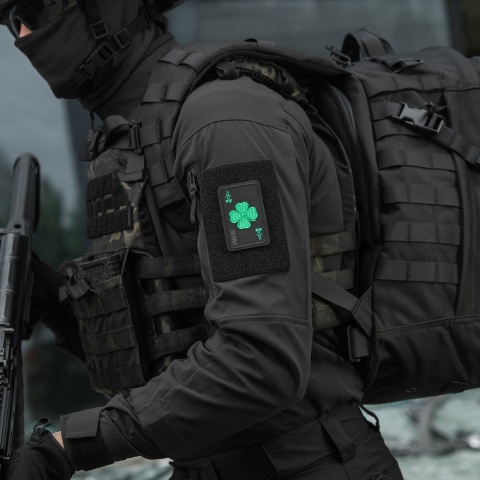 M-TAC Naszywka na rzep Szczęśliwa Karta Haftowana Black