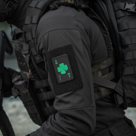 M-TAC Naszywka na rzep Szczęśliwa Karta Haftowana Black