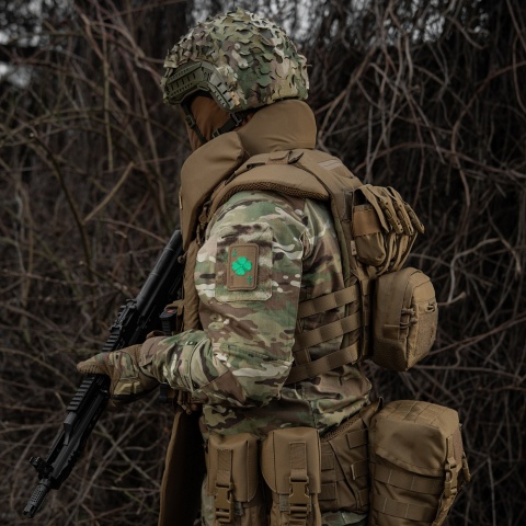 M-TAC Naszywka na rzep Szczęśliwa Karta Haftowana Coyote