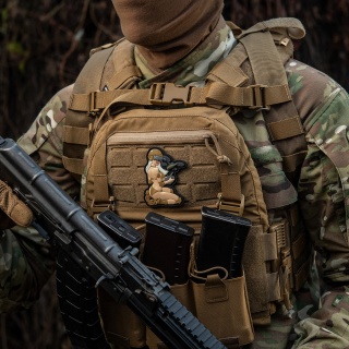 M-TAC Naszywka na rzep Morale Patch Tactical Girl #6 White Coyote V1 PVC