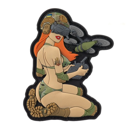 M-TAC Naszywka na rzep Morale Patch Tactical Girl #6 Redhead MC V2 PVC