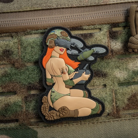 M-TAC Naszywka na rzep Morale Patch Tactical Girl #6 Redhead MC V2 PVC
