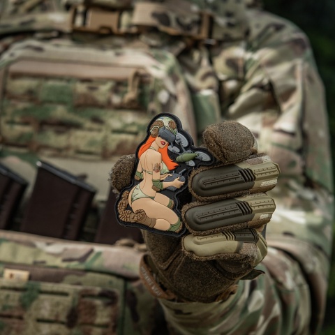 M-TAC Naszywka na rzep Morale Patch Tactical Girl #6 Redhead MC V2 PVC