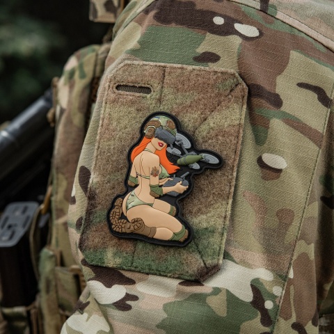 M-TAC Naszywka na rzep Morale Patch Tactical Girl #6 Redhead MC V2 PVC