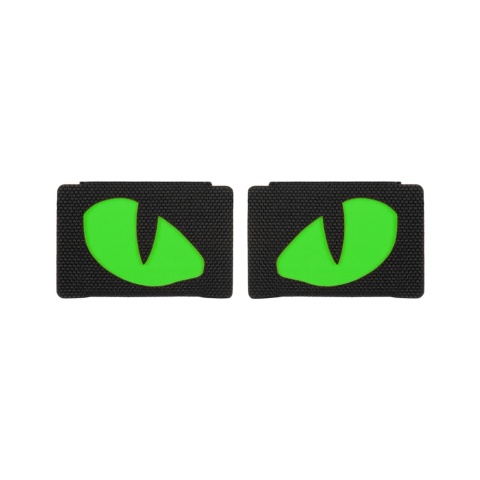 M-TAC Naszywka na rzep Tiger Eyes Laser Cut Molle para Black Green GID