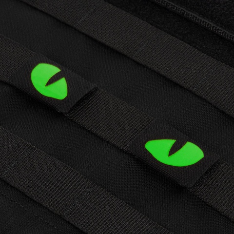 M-TAC Naszywka na rzep Tiger Eyes Laser Cut Molle para Black Green GID