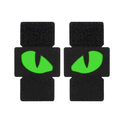 M-TAC Naszywka na rzep Tiger Eyes Laser Cut PAIR Ranger Green Green GID