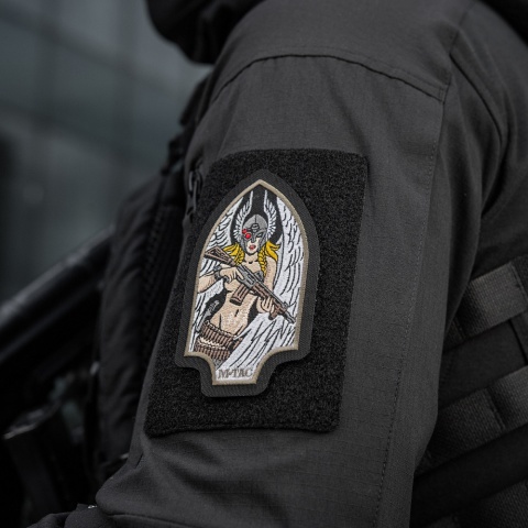 M-TAC Naszywka na rzep Valkyrie Haftowana Black Ranger Green