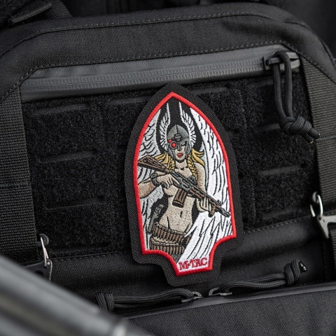M-TAC Naszywka na rzep Valkyrie Haftowana Black Red
