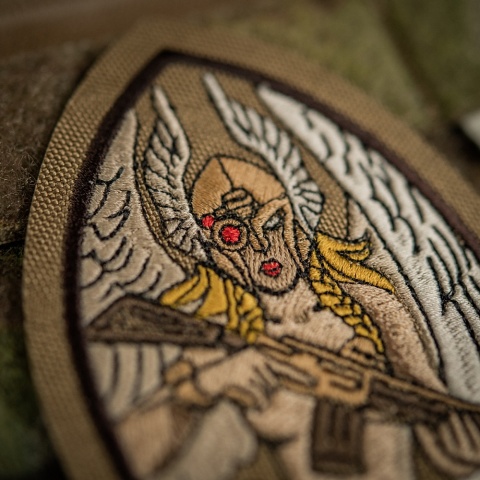 M-TAC Naszywka na rzep Valkyrie Haftowana Coyote