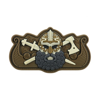 M-TAC Naszywka na rzep Vikings Drakkar Black Coyote
