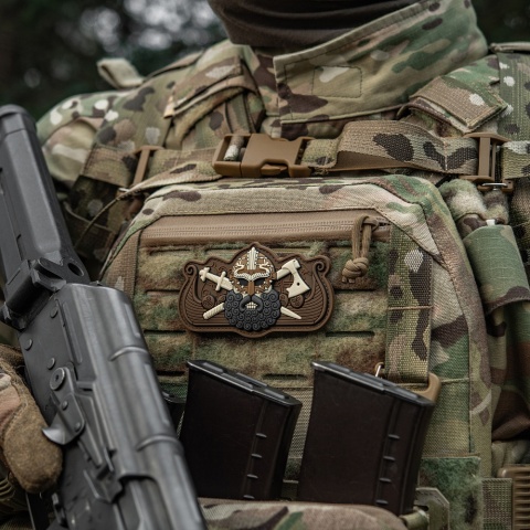 M-TAC Naszywka na rzep Vikings Drakkar Black Coyote