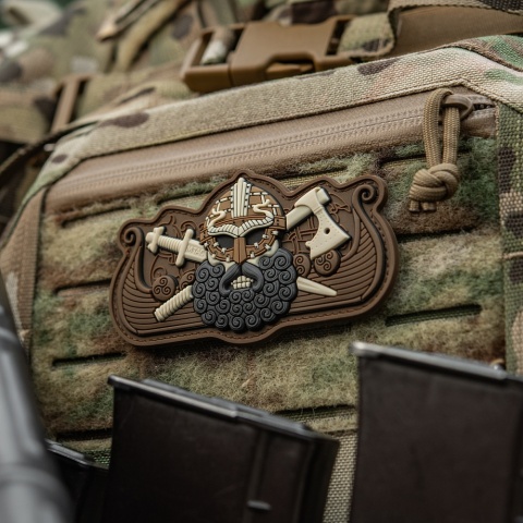 M-TAC Naszywka na rzep Vikings Drakkar Black Coyote
