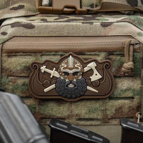 M-TAC Naszywka na rzep Vikings Drakkar Black Coyote
