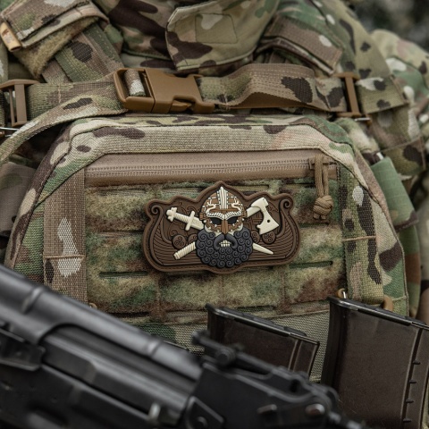 M-TAC Naszywka na rzep Vikings Drakkar Black Coyote
