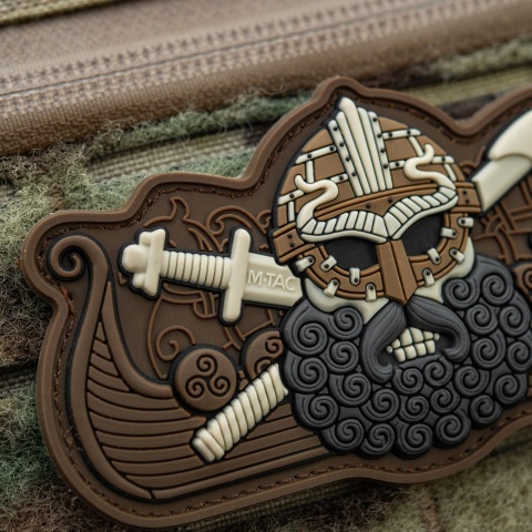 M-TAC Naszywka na rzep Vikings Drakkar Black Coyote