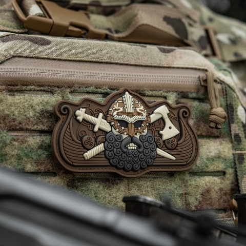 M-TAC Naszywka na rzep Vikings Drakkar Black Coyote