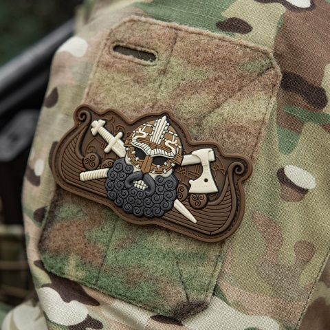 M-TAC Naszywka na rzep Vikings Drakkar Black Coyote
