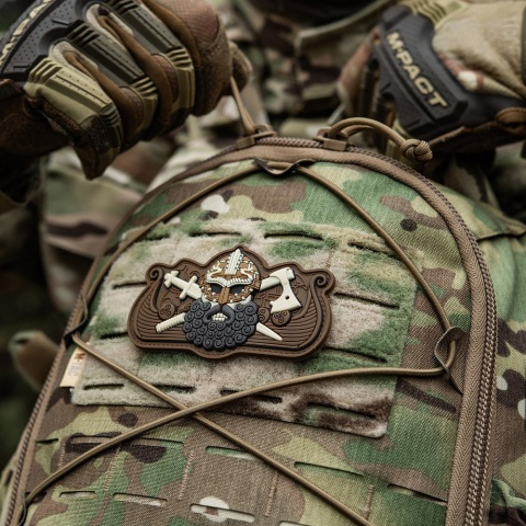 M-TAC Naszywka na rzep Vikings Drakkar Black Coyote