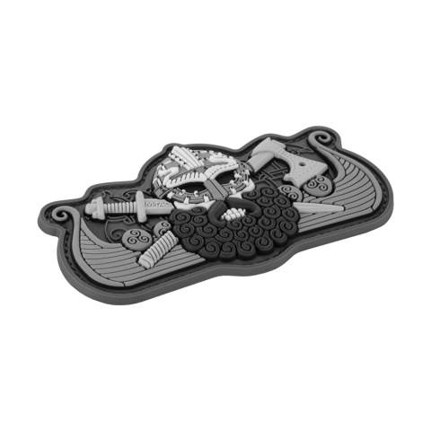 M-TAC Naszywka na rzep Vikings Drakkar Black Grey