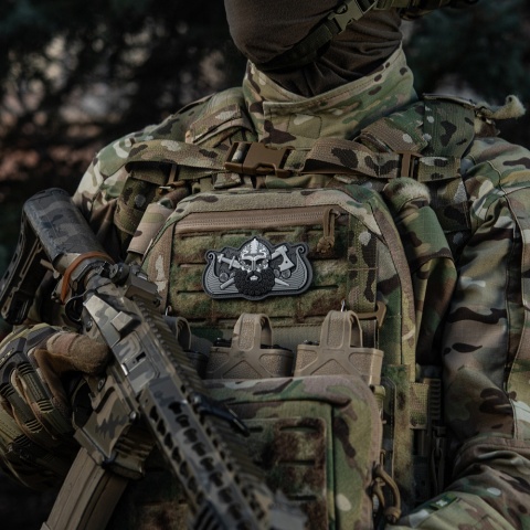 M-TAC Naszywka na rzep Vikings Drakkar Black Grey