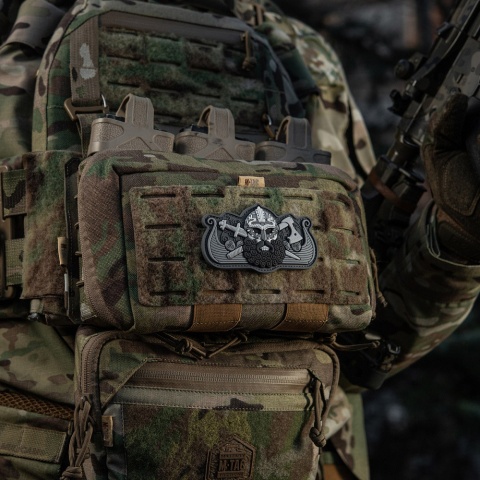 M-TAC Naszywka na rzep Vikings Drakkar Black Grey