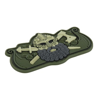 M-TAC Naszywka na rzep Vikings Drakkar Black Olive