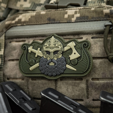 M-TAC Naszywka na rzep Vikings Drakkar Black Olive