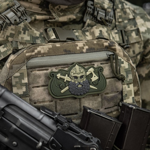 M-TAC Naszywka na rzep Vikings Drakkar Black Olive