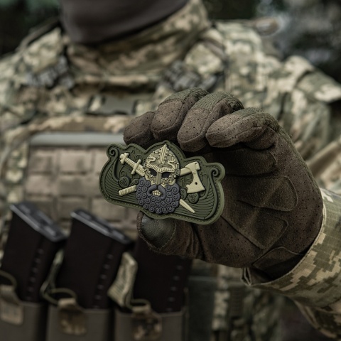 M-TAC Naszywka na rzep Vikings Drakkar Black Olive