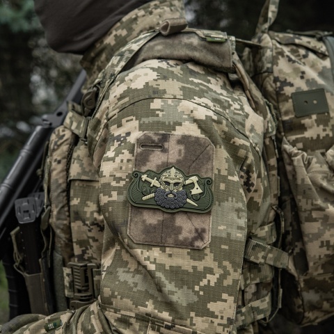 M-TAC Naszywka na rzep Vikings Drakkar Black Olive