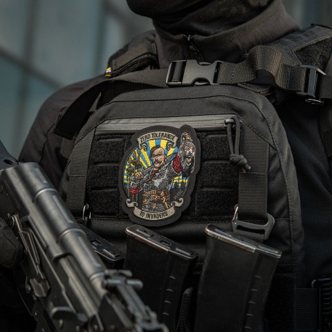 M-TAC Naszywka na rzep Zero Tolerance Haftowana Black